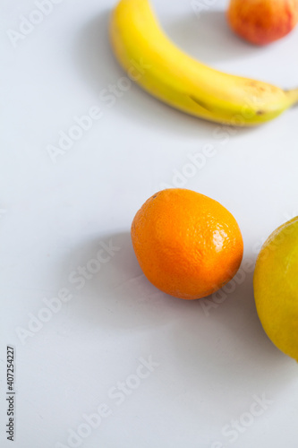 Fresh fruit draped against a white background fitness food health slimming diet ketogenic juice smoothie nutrition influenzer conscious living low calories colorful sweet globalization photo