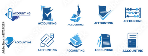 Vector logo of an accounting company, finance