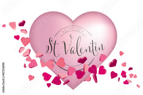 French Valentines day hearts