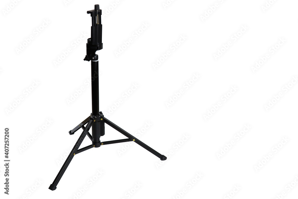 tripod for smartphone or photo isolated on white background tripod for smartphone or photo isolated on white background