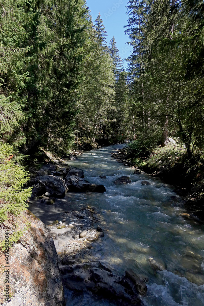 Rivière l'Arve - Les Praz de Chamonix Rivière l'Arve - Les Praz de Chamonix