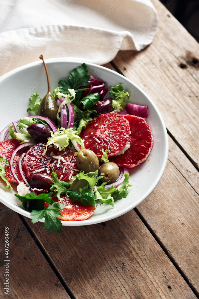Sicilian orange salad.