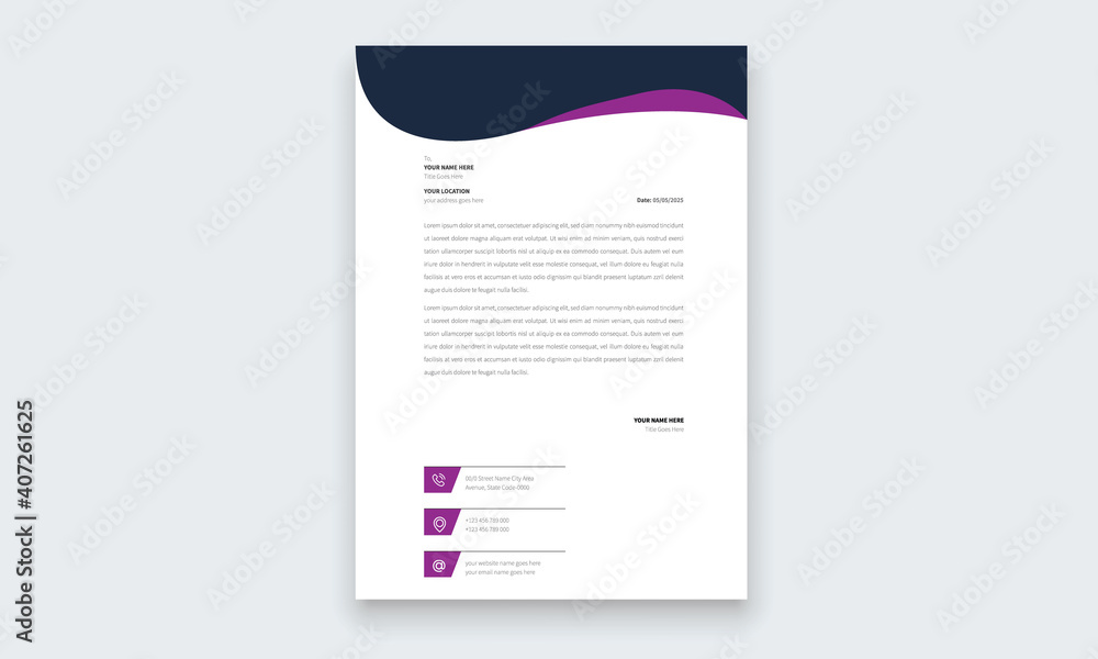 Simple creative modern letter head templates for your project design, Vector illustration. Simple creative modern letter head templates for your project design, Vector illustration.
