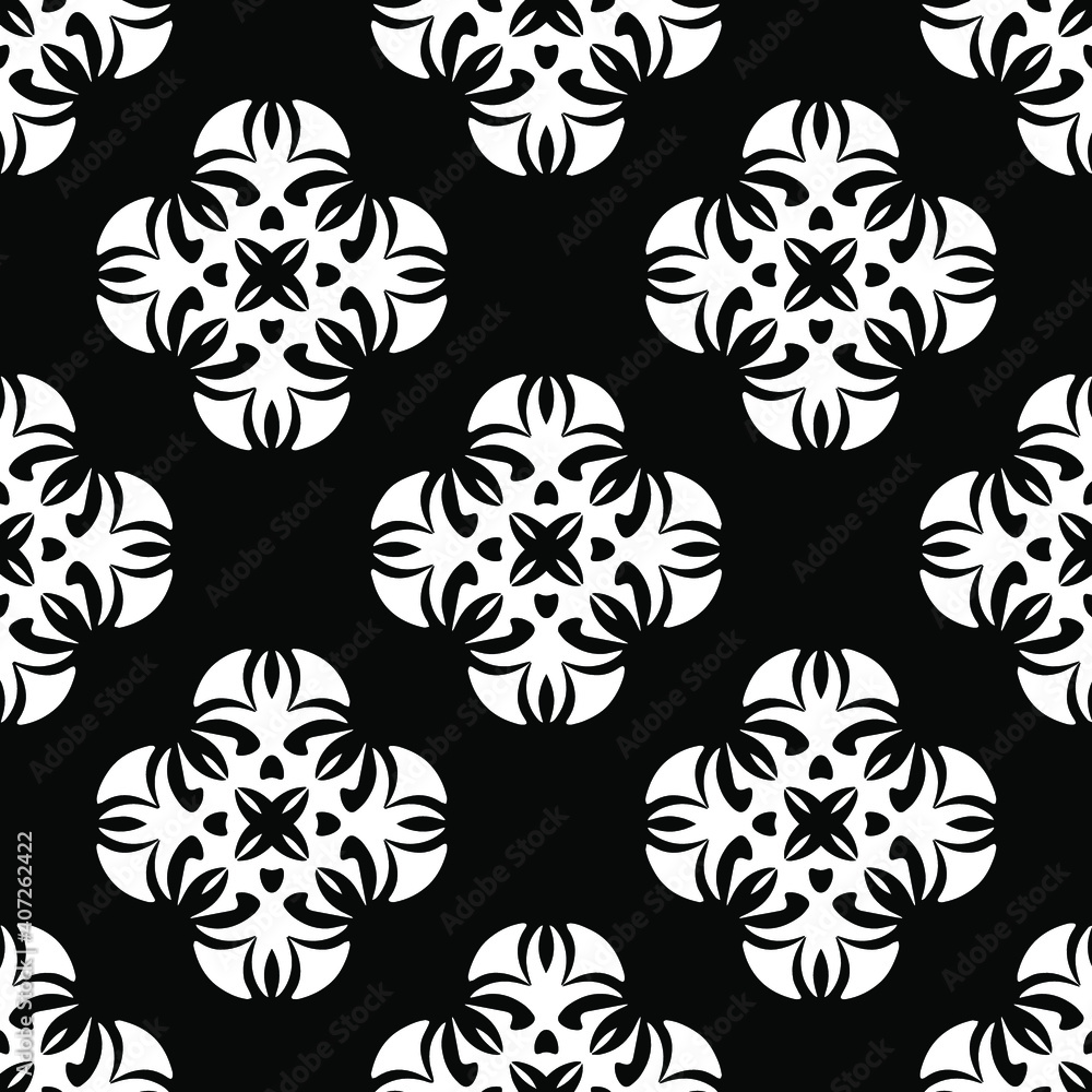 Black and white texture. seamless geometric pattern. 
