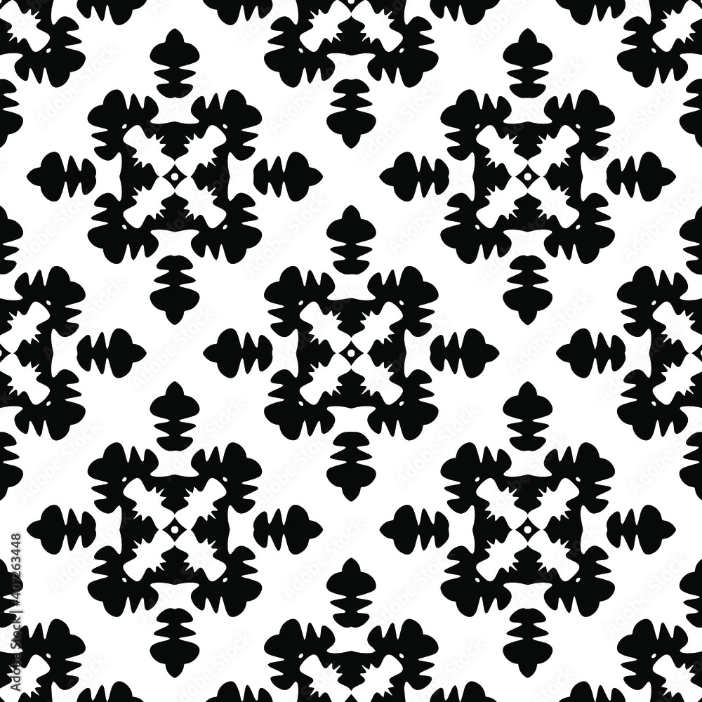  Black and white texture. seamless geometric pattern. 