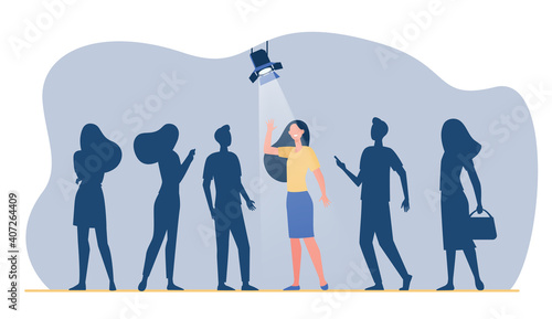 Candidate winning competition for job