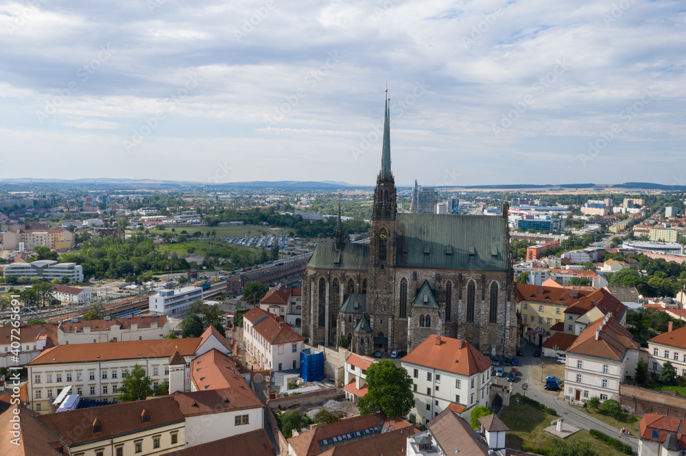 Czech Republic Brno beautiful aerial views