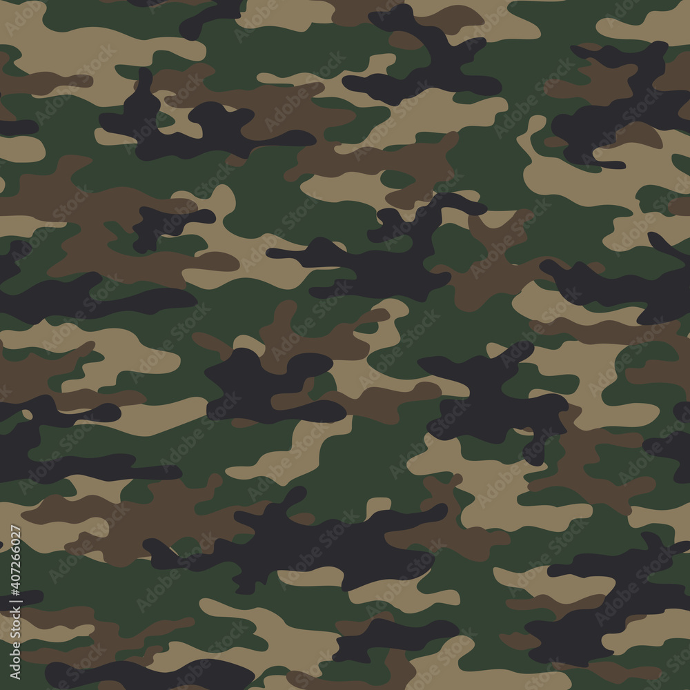 Dark green vector pattern camouflage classic texture
Dark green vector pattern camouflage classic texture