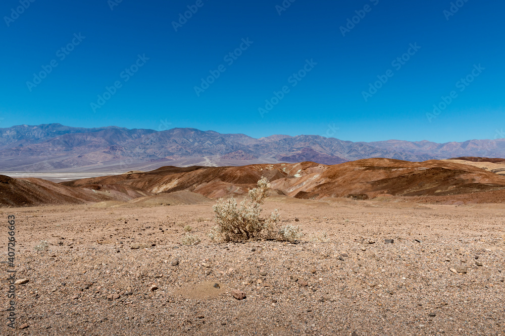 A barren landscape at the Death Valley in California, USA.