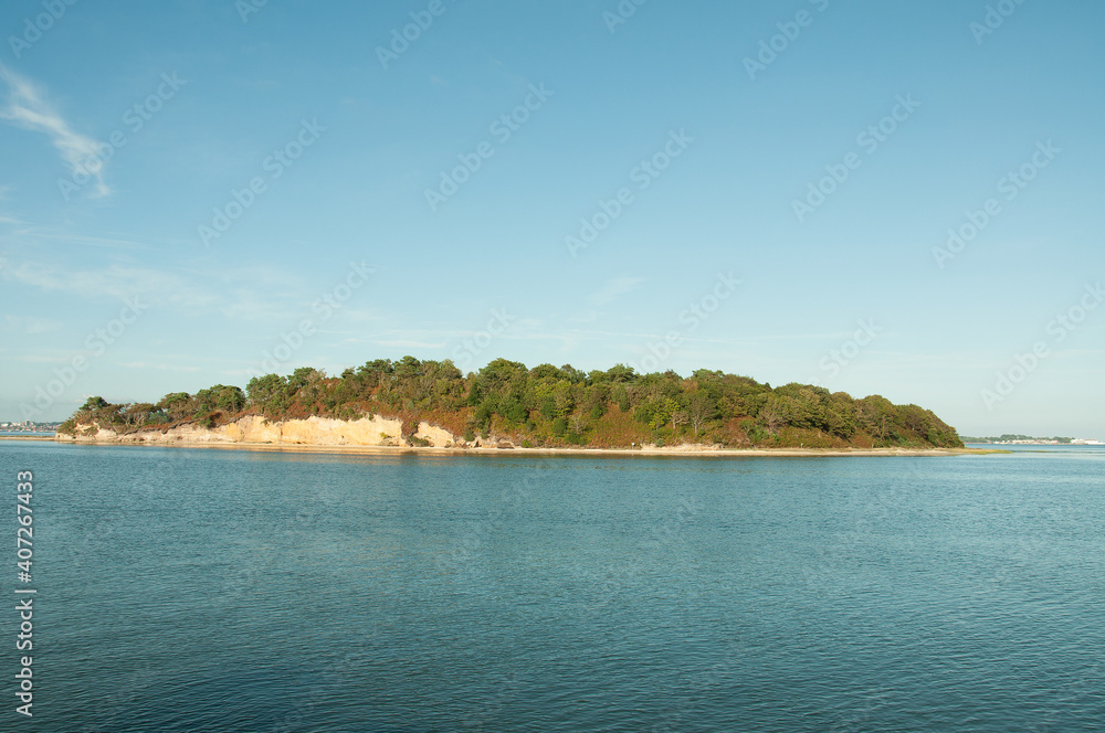 Naklejka premium Summertime scenery on Brownsea Island, Dorset, England.