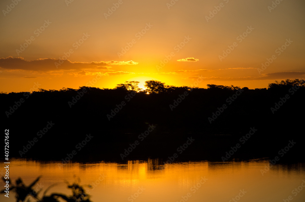 Sunset showing its cores at the end of the day. Sunset showing its cores at the end of the day.
