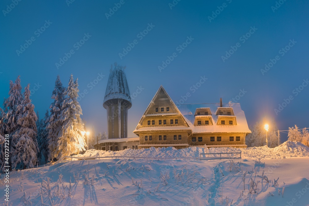 Suchý vrch is the highest mountain of the Bukovohorské Mountains, the