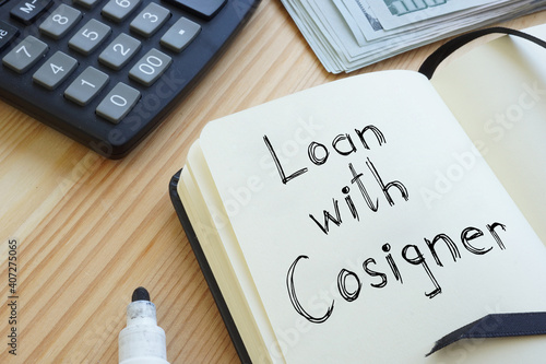 Loan with Cosigner is shown on the conceptual photo using the text photo