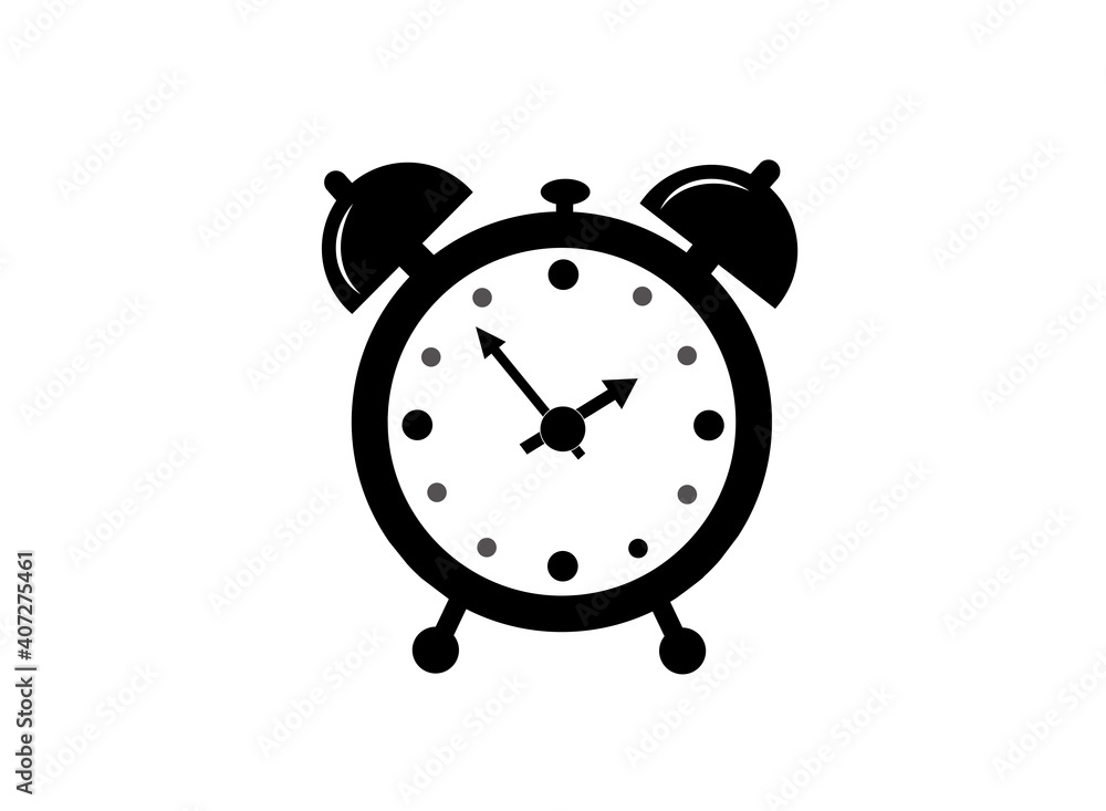 Alarm clock sign icon. Wake up alarm symbol. Vector