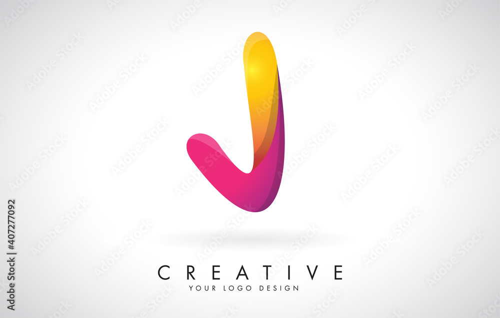 Colorful rounded Letter J Creative Logo Design. Friendly Corporate Entertainment Media Technology Digital Business template. Colorful rounded Letter J Creative Logo Design. Friendly Corporate Entertainment Media Technology Digital Business template.