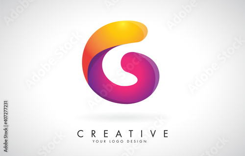Colorful rounded Letter G Creative Logo Design. Friendly Corporate Entertainment Media Technology Digital Business template.
