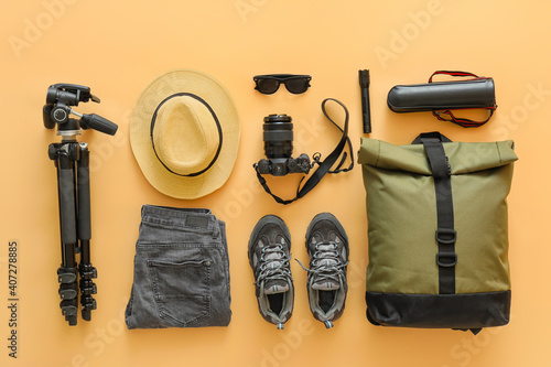 Equipment for hiking on col...