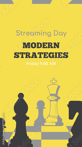 Modern Trendy Story Template for Chess Streaming