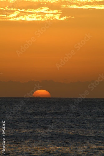 sunset in the sea of ​​bahia brazil © Daniel