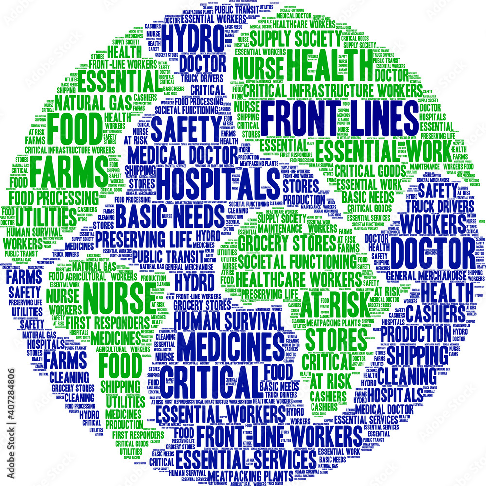 Front Lines word cloud on a white background.