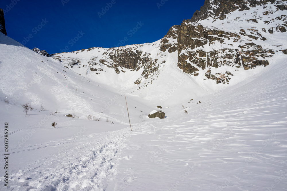 Winter landscape of the Tatra Mountains. Slovakia.