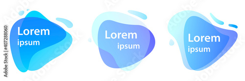 Modern logo, icon. Water drop. Gradient icon. Blue icon.Blue icon.