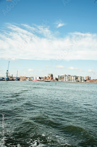 Poole harbour in the summertime.