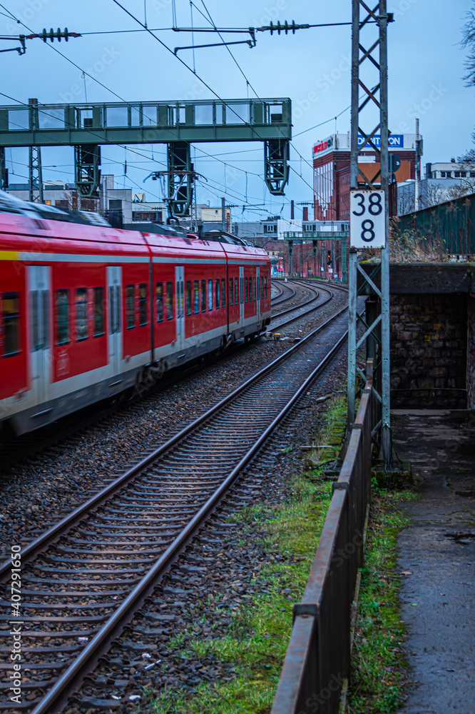 train on railway