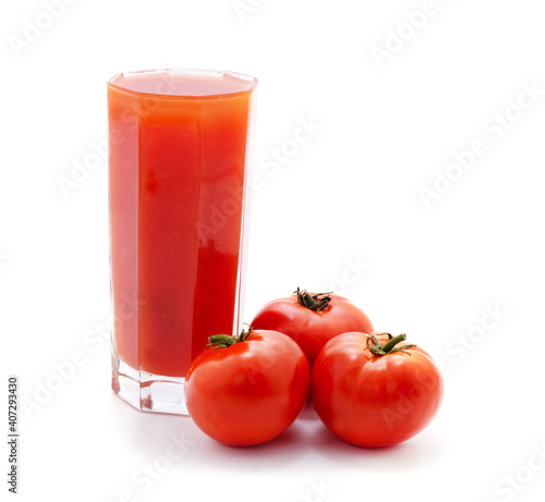 Tomato red juice.