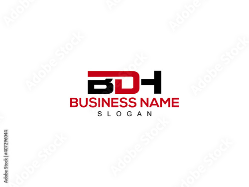 BDH Logo Letter For Business photo