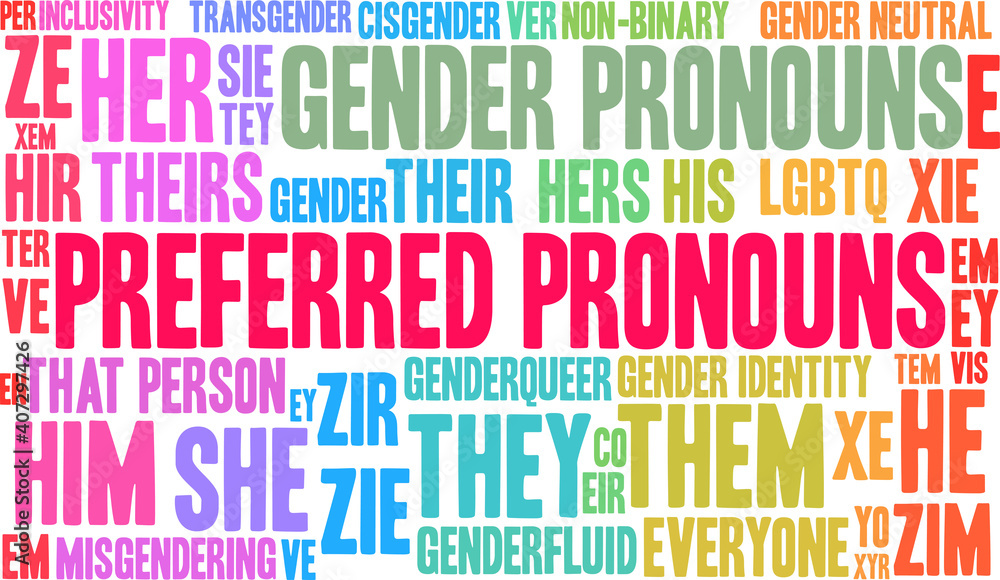 Preferred Pronouns Word Cloud Preferred Pronouns Word Cloud