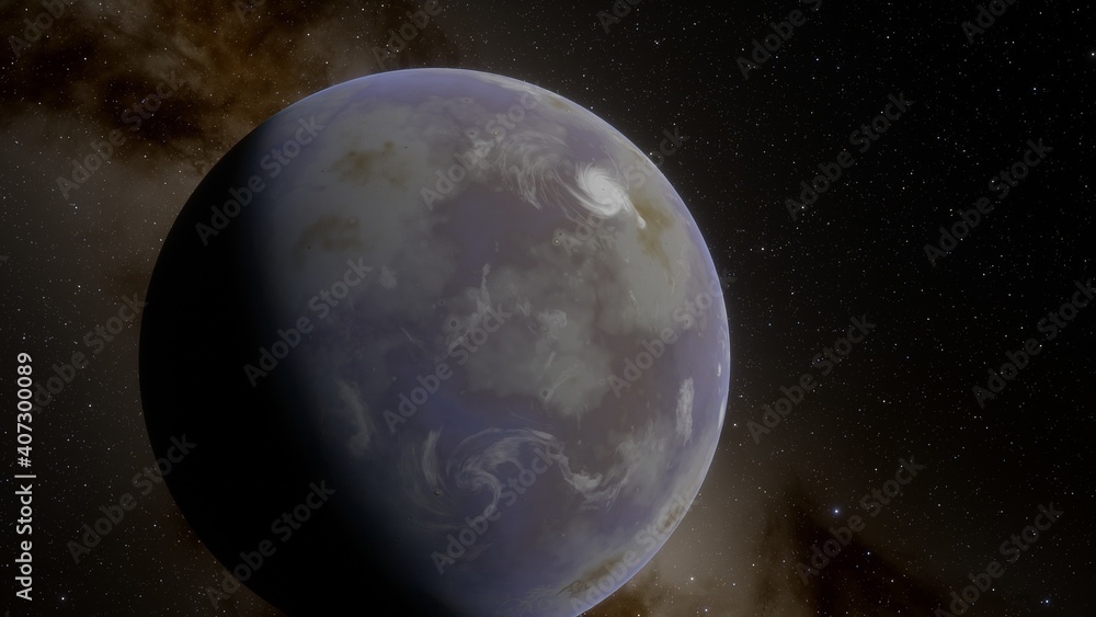 Obraz premium Planets and galaxy, science fiction wallpaper. Beauty of deep space. Billions of galaxy in the universe Cosmic art background 3d render 