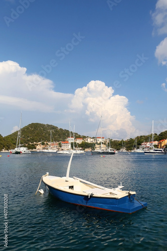 Small fishing boat in the picturesque bay on island Lastovo, Croatia. © jelena990
