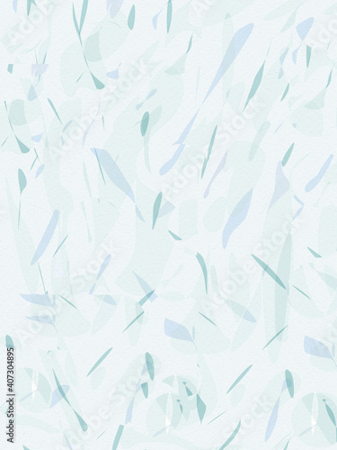 Abstract turquoise and green algae in the water. Drawn sea color lines. Illustration with abstract patterns for fabric.