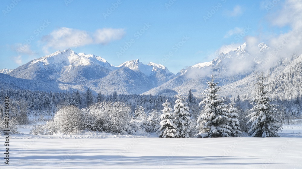 Winterwonderland Bayern Ettal