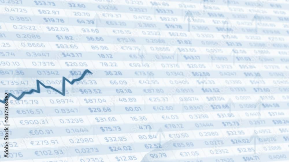 Artistic financial business chart with diagrams, graph line and stock ...