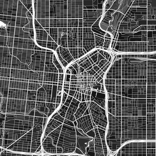 SanAntonio, UnitedStates dark vector art map photo