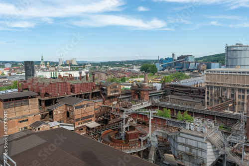 Industrial facilities of the World Heritage Site of the former ironworks for pig iron production Voelklingen Ironworks