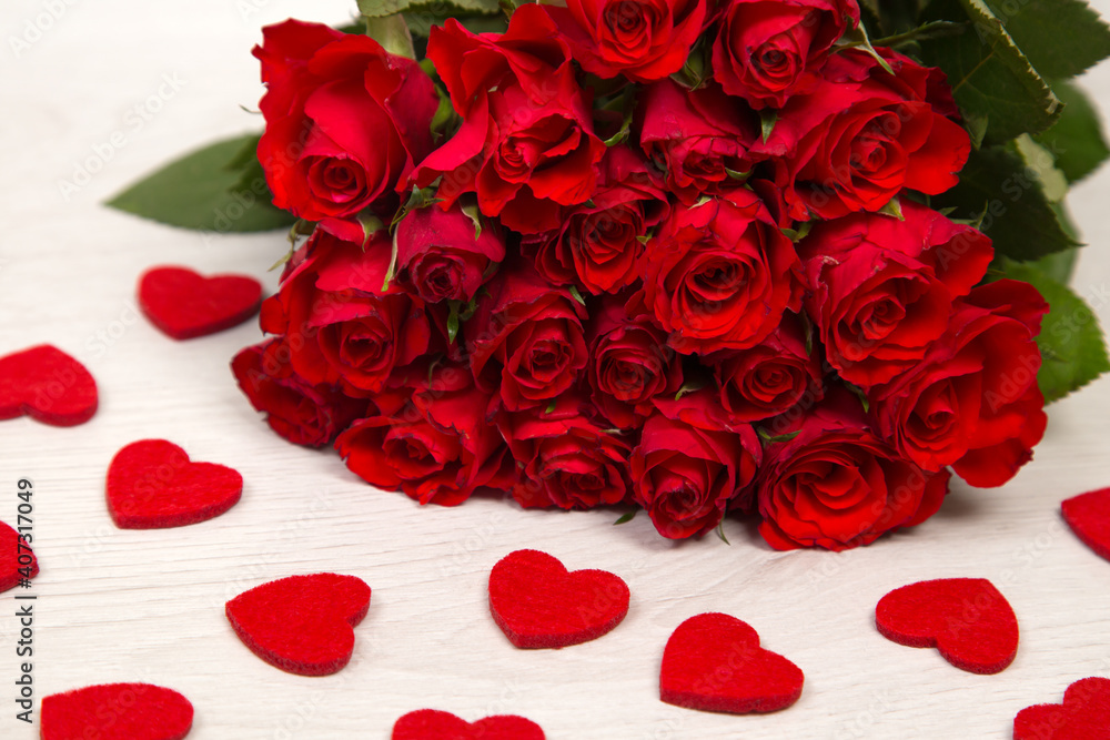 Rosen und Herzen Rosen und Herzen