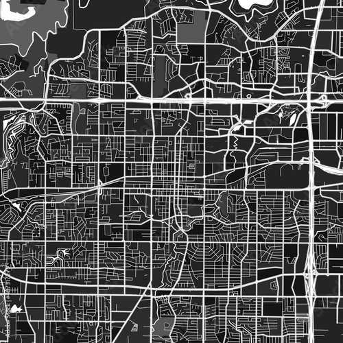 Arlington, UnitedStates dark vector art map