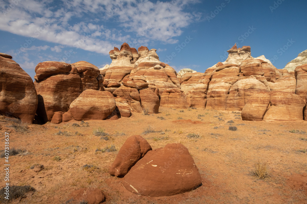 Blue Canyon in Northern Arizona, Landscapes., USA.