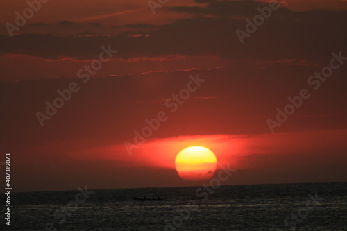 sunset in the tropic sea © David