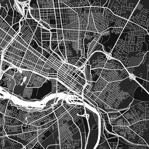 Richmond, UnitedStates dark vector art map