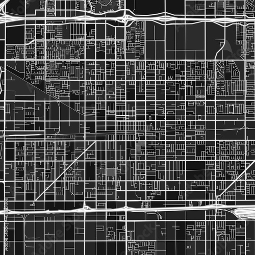 Fontana, UnitedStates dark vector art map