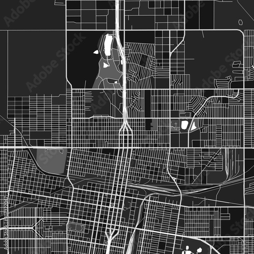 Amarillo, UnitedStates dark vector art map