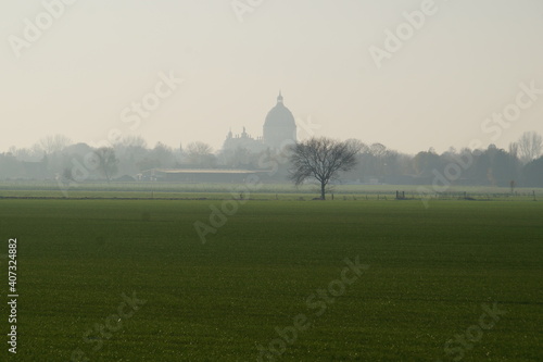 church in the morning winter Oudenbosch photo