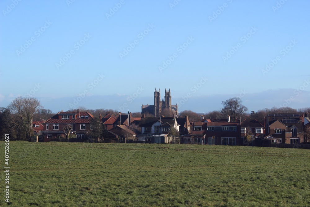 Obraz premium Beverley Minster from Westwood.