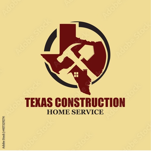texas construction logo designs simple modern for real estate restoration