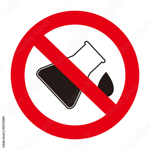 No chemical additives vector sign on white background