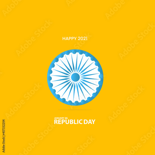 Happy Republic Day background. 26 January. vector illustration